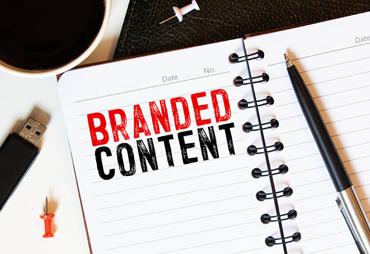 ¿Qué es el contenido de marca? texto contenido de marca en libreta