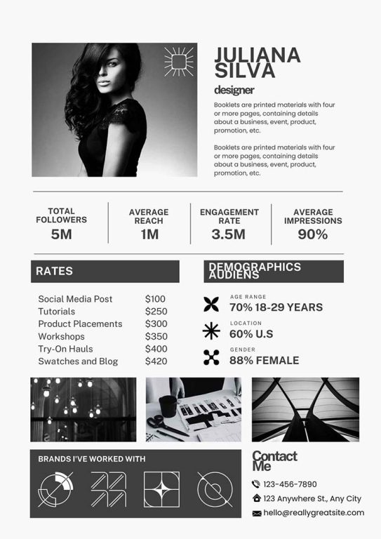 exemple dun kit média sur une page