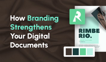 how branding strengthens digital documents illustration