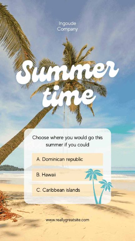 beispiel einer interaktiven instagram-umfrage