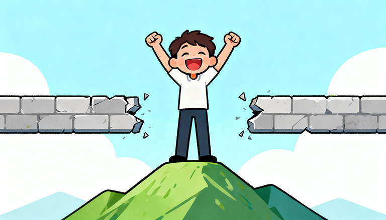 illustration zur unterstützung von lesern bei herausforderungen