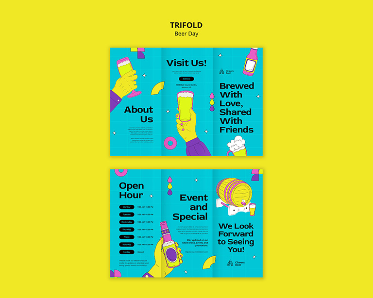 event brochure freepik example trifold