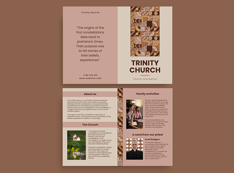 church event bifold brochure freepik example