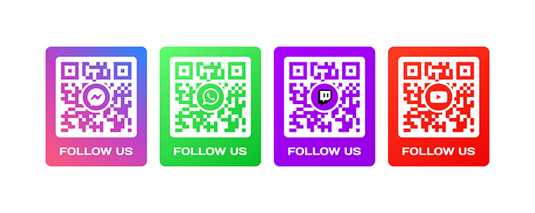 Utilisez un fort contraste exemples qr code pdf personnalisés