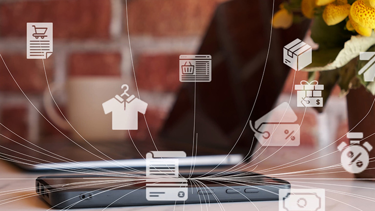 What is product catalog management in ecommerce? graphic symbolizing product catalogue management in ecommerce