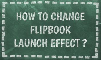 how to change the flipbook launch effect in Publuu